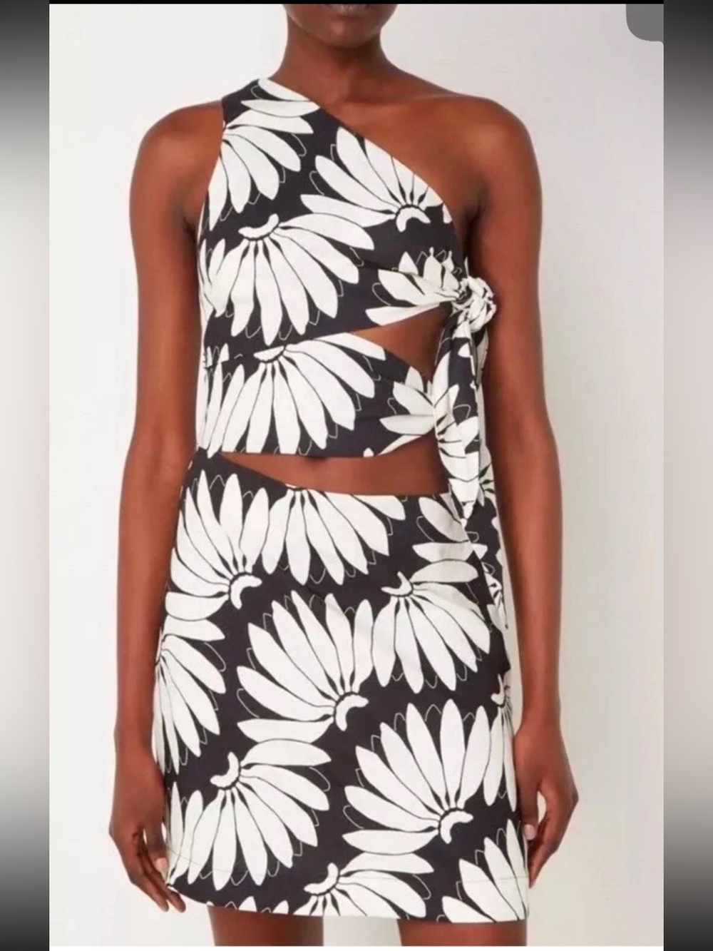 Farm Rio One Shoulder Mini Dress